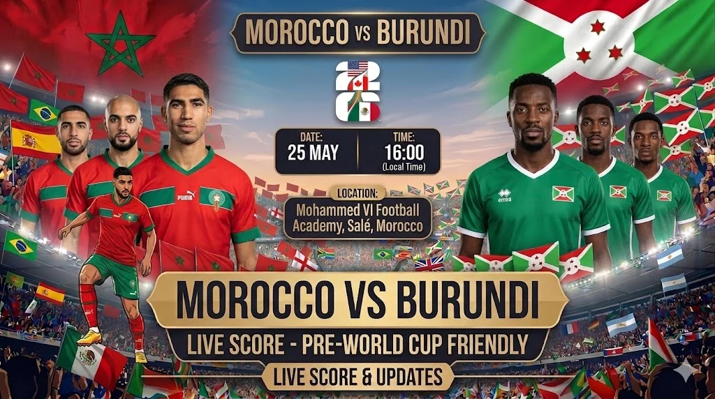 Morocco vs Burundi Live Score, Pre-World Cup Friendly Result & Match Updates
