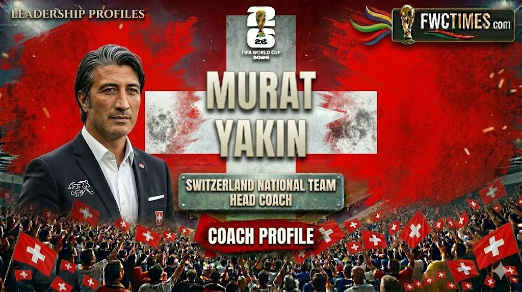 Murat Yakin coaching Switzerland from the sidelines during a major football match, highlighting his leadership, tactics, and national team success.