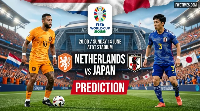 Netherlands vs Japan Prediction preview image showing key players in action before the big match, with expert insights and winning score expectations.