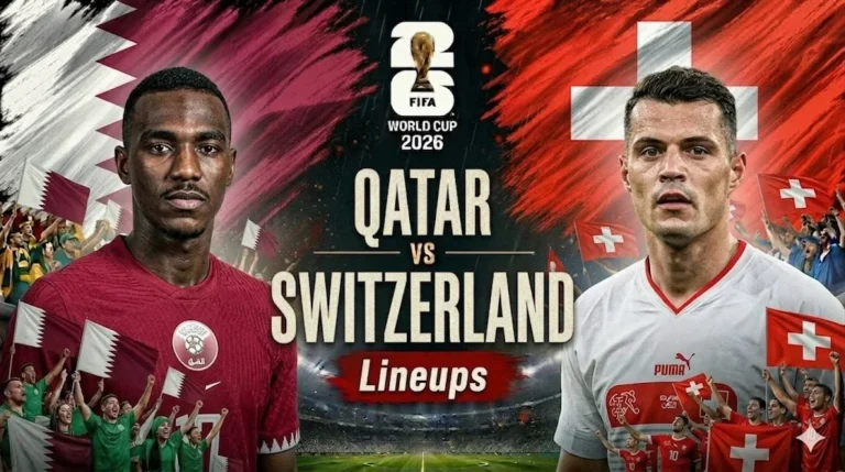 Qatar vs Switzerland lineups with starting 11, bench players and tactical formations previewed before the big international football clash.