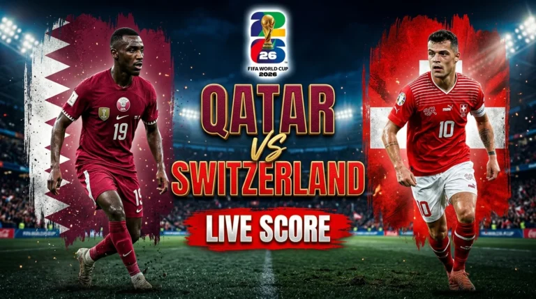 Qatar vs Switzerland Live Score update featuring thrilling football action, key match moments, and real-time stats fans won’t want to miss.