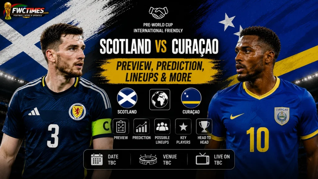 Scotland vs Curaçao Preview, Prediction & Lineups — Pre-WC Friendly