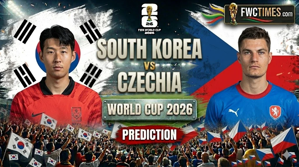 South Korea vs Czechia Prediction preview showing key players in action, match analysis, and winning odds to help fans make smart picks.