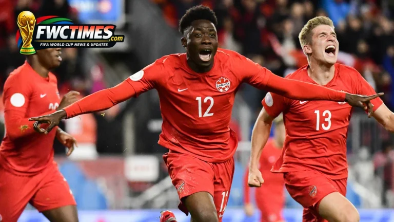 Alphonso Davies during a match for Canada