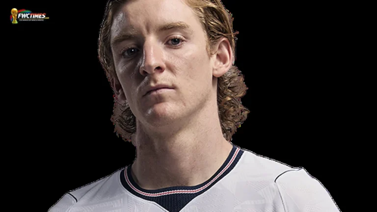 Anthony Gordon in England kit during a player profile shoot