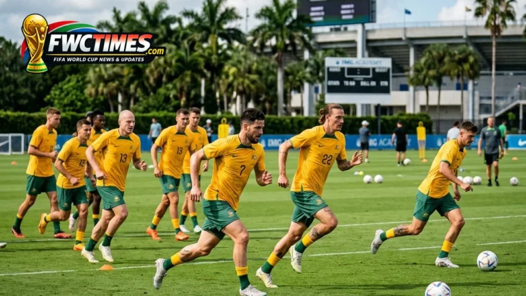 Australia World Cup 2026 train-on squad announcement Tony Popovic Florida camp
