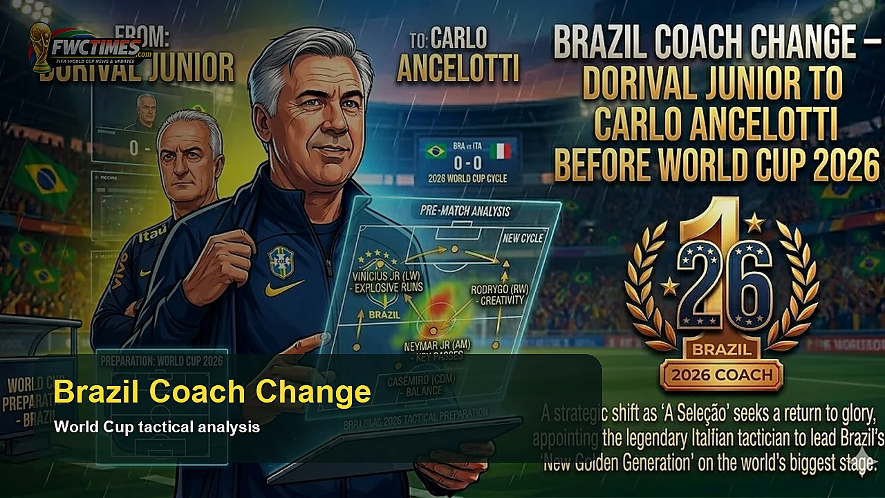 Brazil Coach Change - Dorival Junior to Carlo Ancelotti Before World Cup 2026