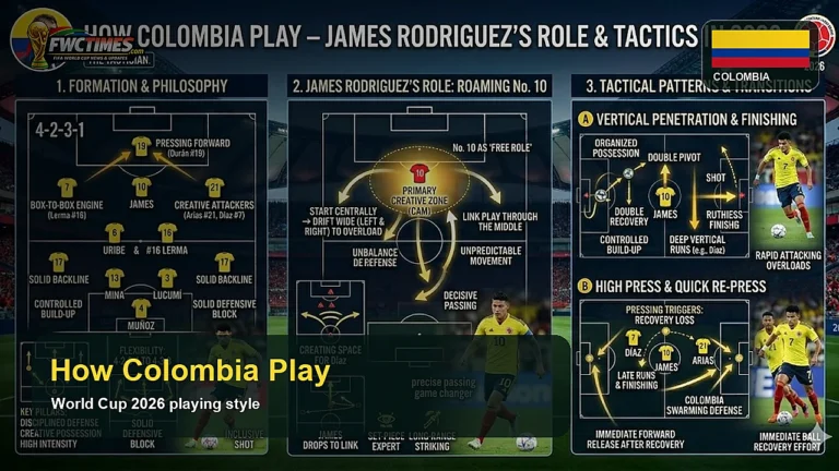 How Colombia Play - James Rodriguez Role and Tactics in 2026