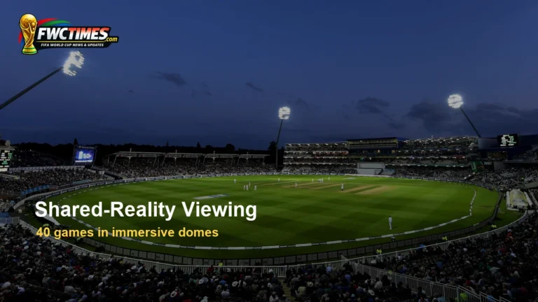 Cosm Fox World Cup 2026 shared reality dome viewing experience