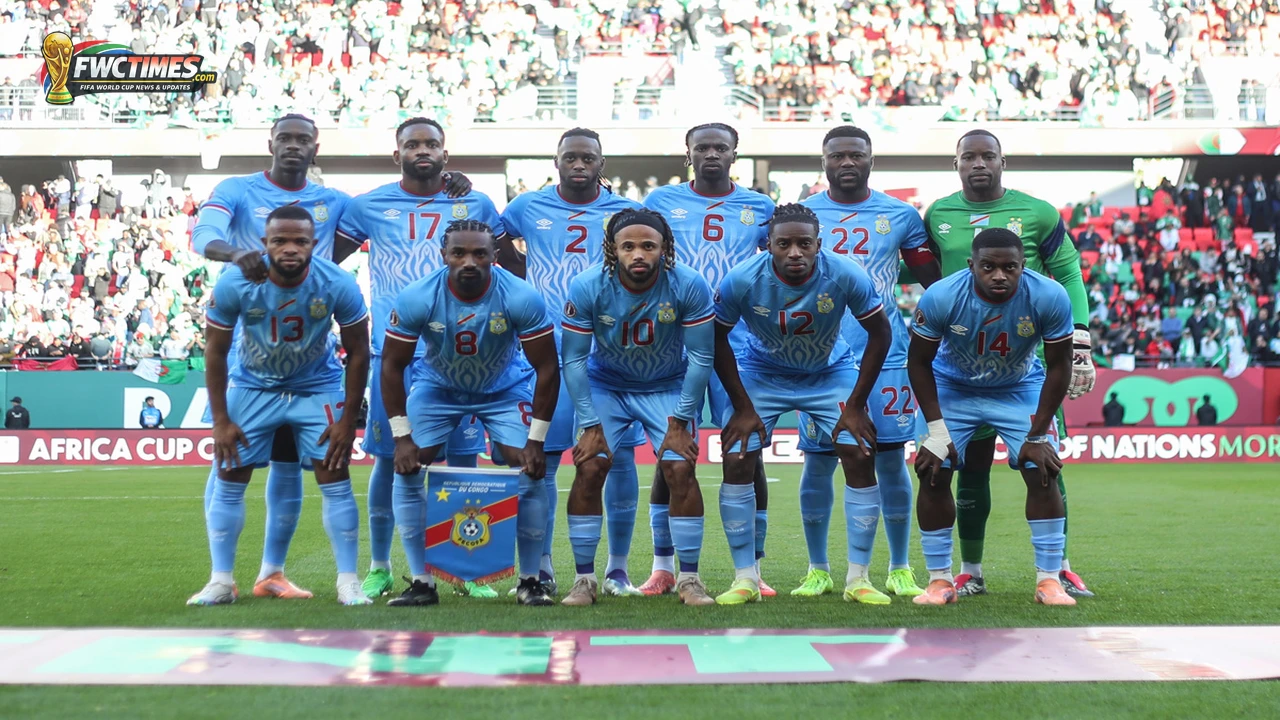 DR Congo players before a match ahead of World Cup 2026