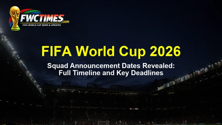FIFA World Cup 2026 Squad Announcement Dates Revealed: Full Timeline and Key Deadlines