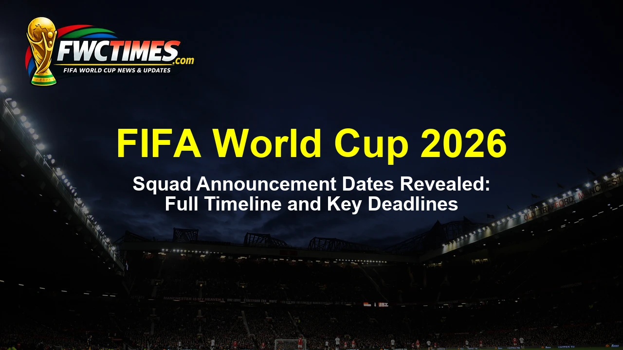 FIFA World Cup 2026 Squad Announcement Dates Revealed: Full Timeline and Key Deadlines