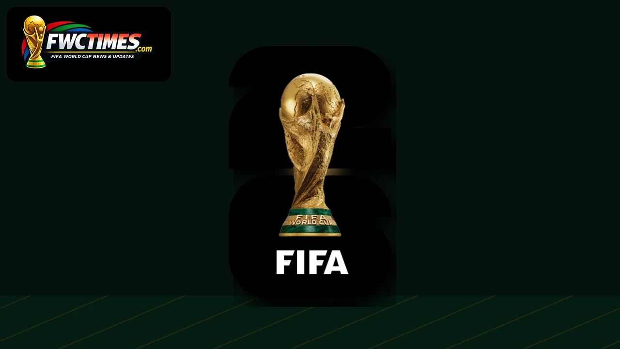 Official FIFA World Cup 2026 logo emblem with trophy design