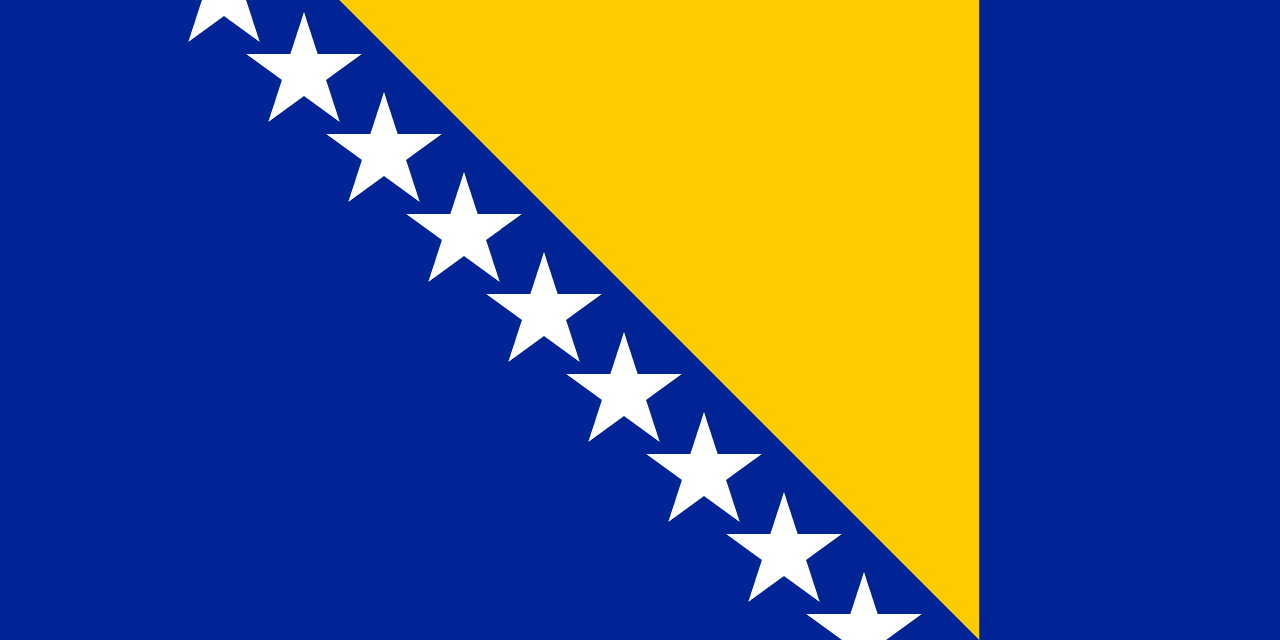 Bosnia and Herzegovina national team flag