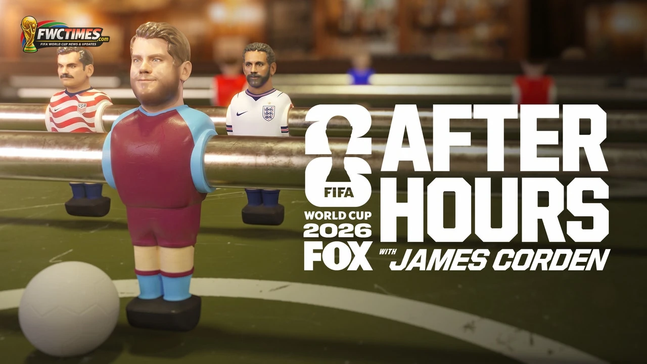 James Corden FOX World Cup 2026 after-hours show promo