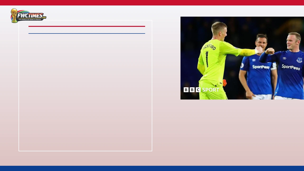 Jordan Pickford reacts during an Everton match in the 2025-26 season