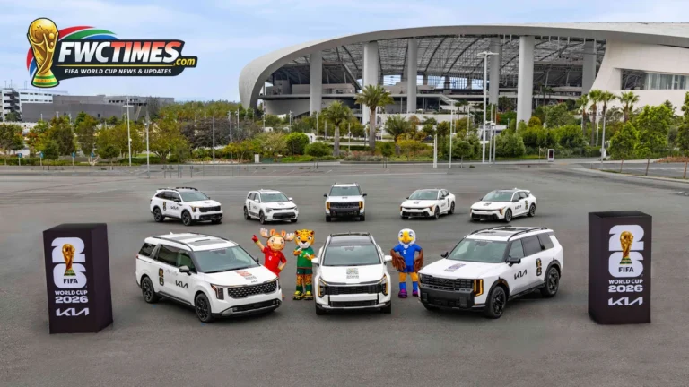 Kia World Cup 2026 vehicle handover at Los Angeles Stadium