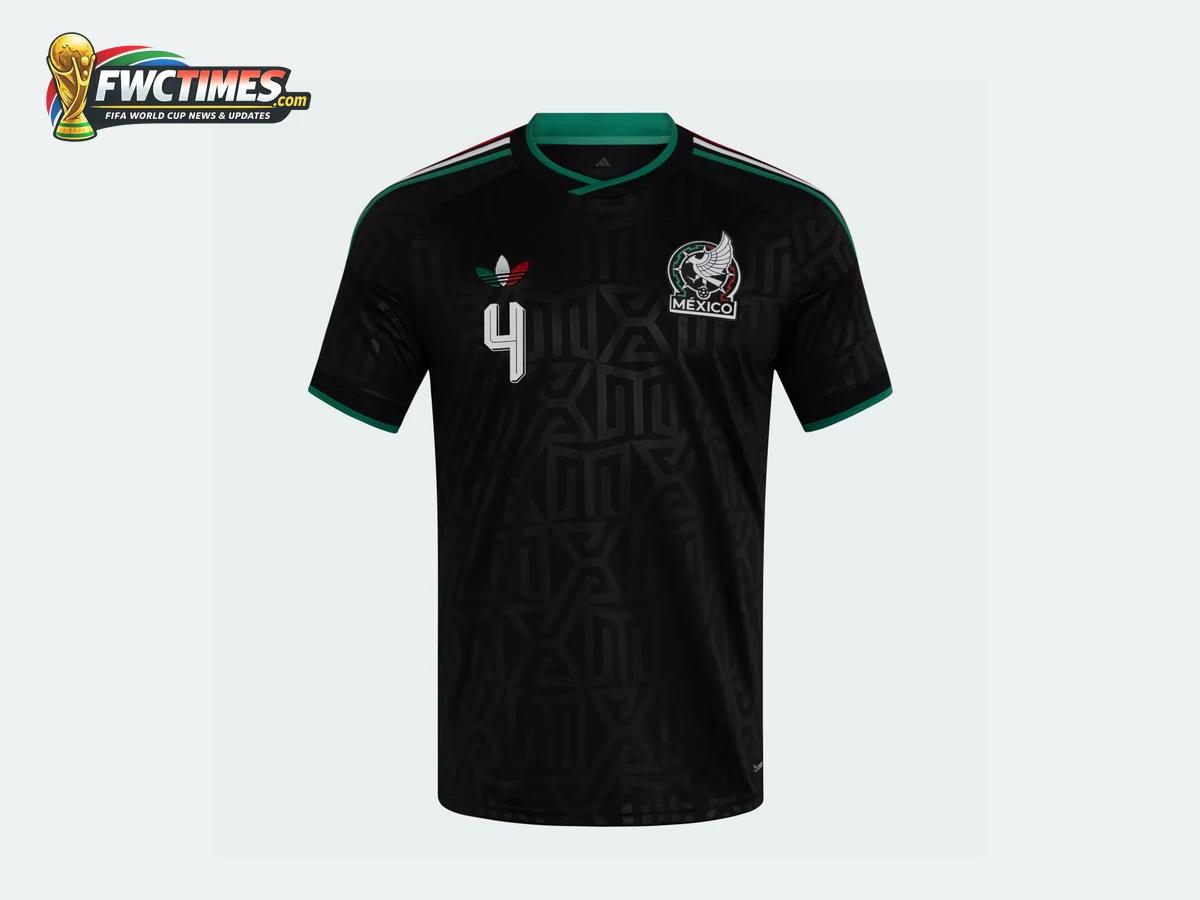 Mexico World Cup 2026 third kit full black jersey