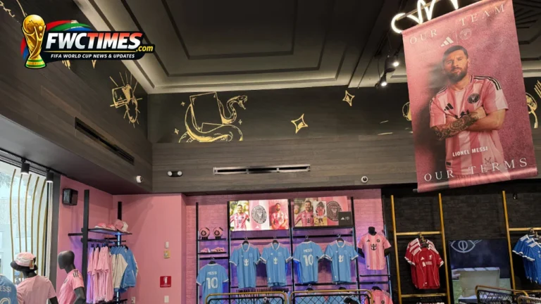 Miami World Cup store on Lincoln Road fan merchandise