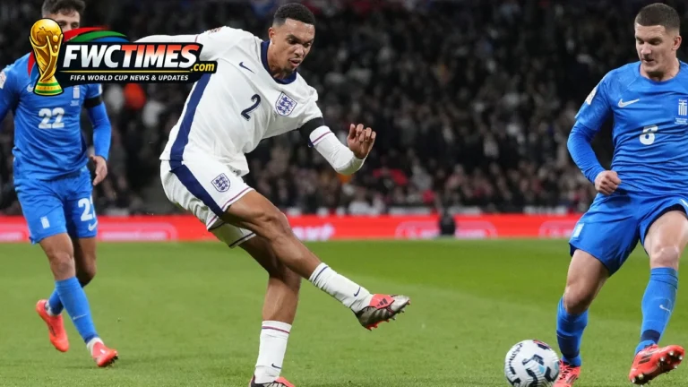 Trent Alexander-Arnold in action for England at the World Cup