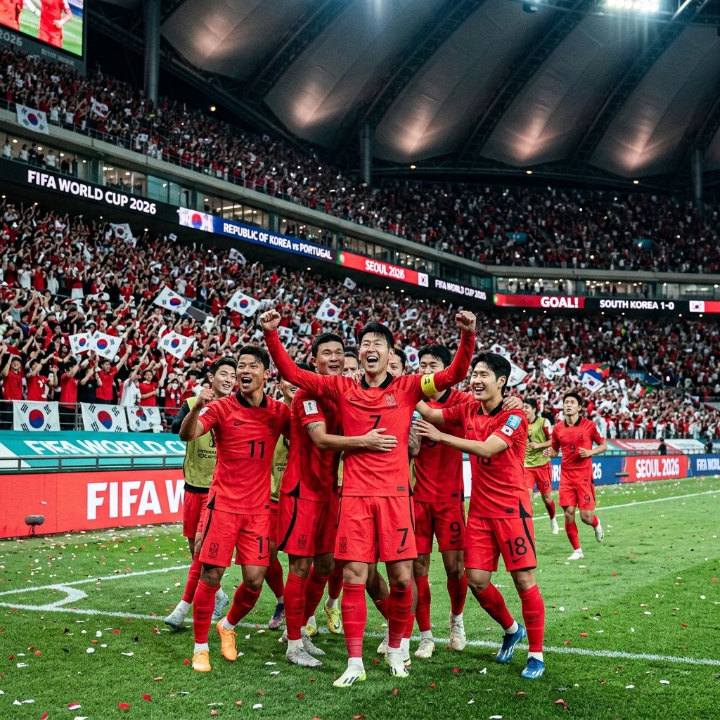 South Korea World Cup 2026 Squad celebration