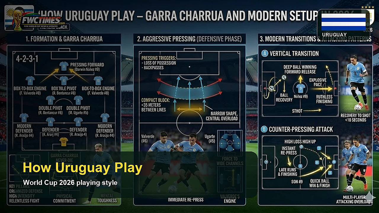 How Uruguay Play - Garra Charrua and Modern Setup in 2026