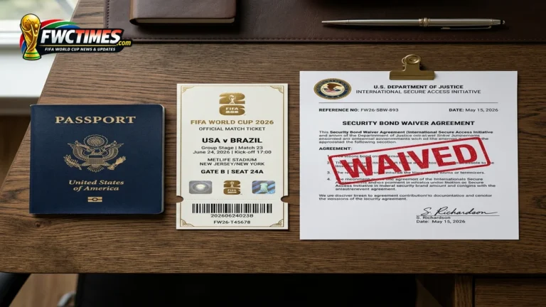 World Cup 2026 visa bond waiver US government announcement fans