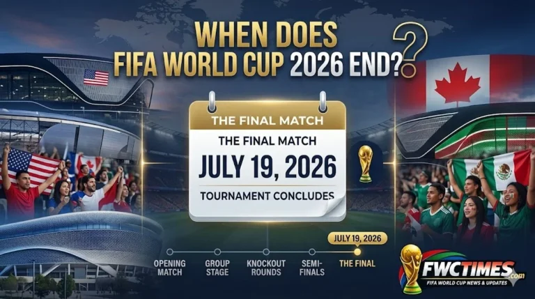 FIFA World Cup 2026 final date and tournament ending explained