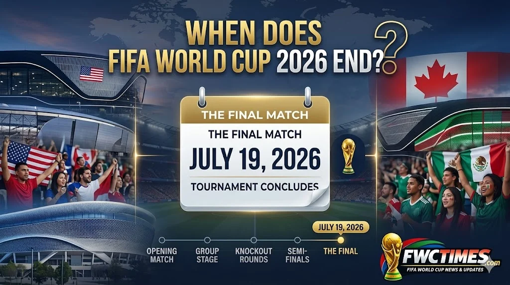 FIFA World Cup 2026 final date and tournament ending explained