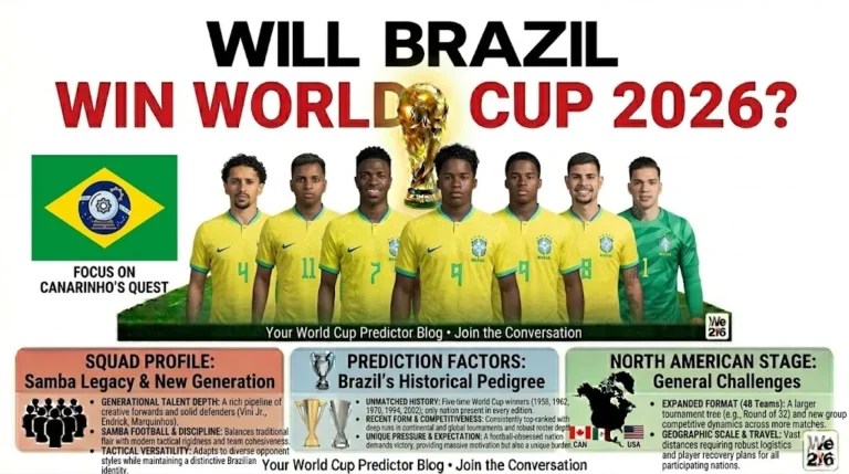 Brazil World Cup 2026 chances and prediction