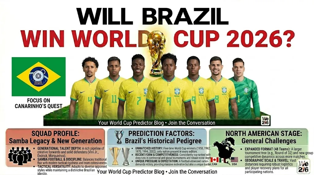 Brazil World Cup 2026 chances and prediction