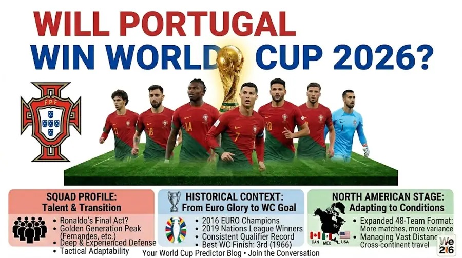 Portugal World Cup 2026 chances and prediction