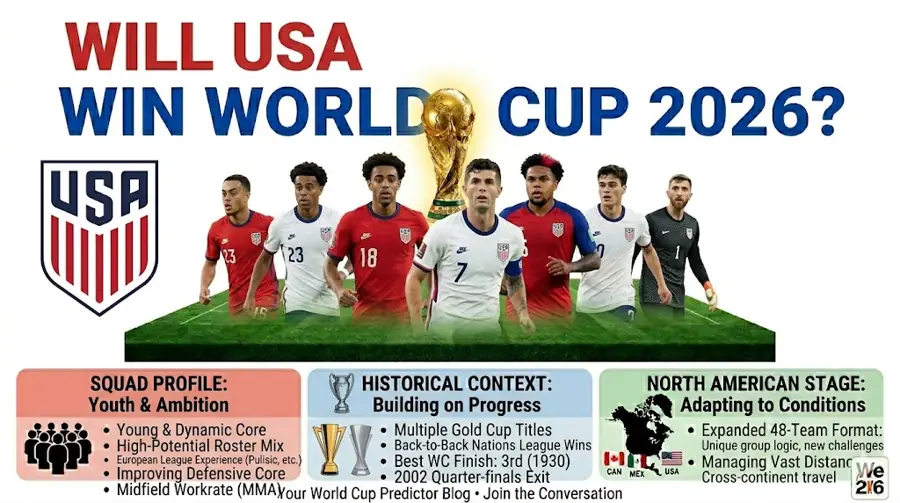 USA World Cup 2026 chances and home soil prediction