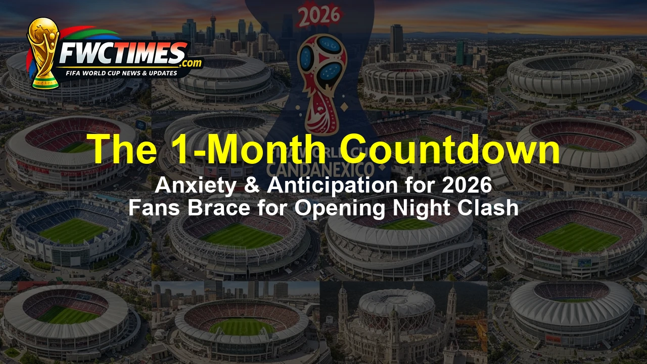 Stadium lights shining as the World Cup 2026 countdown begins