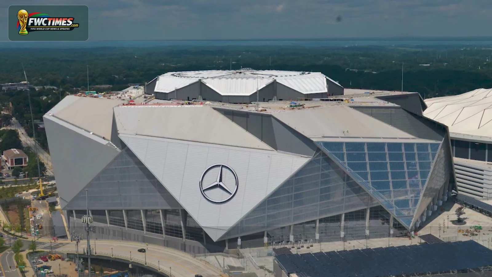 Real Mercedes-Benz Stadium photo for World Cup 2026 wallpaper