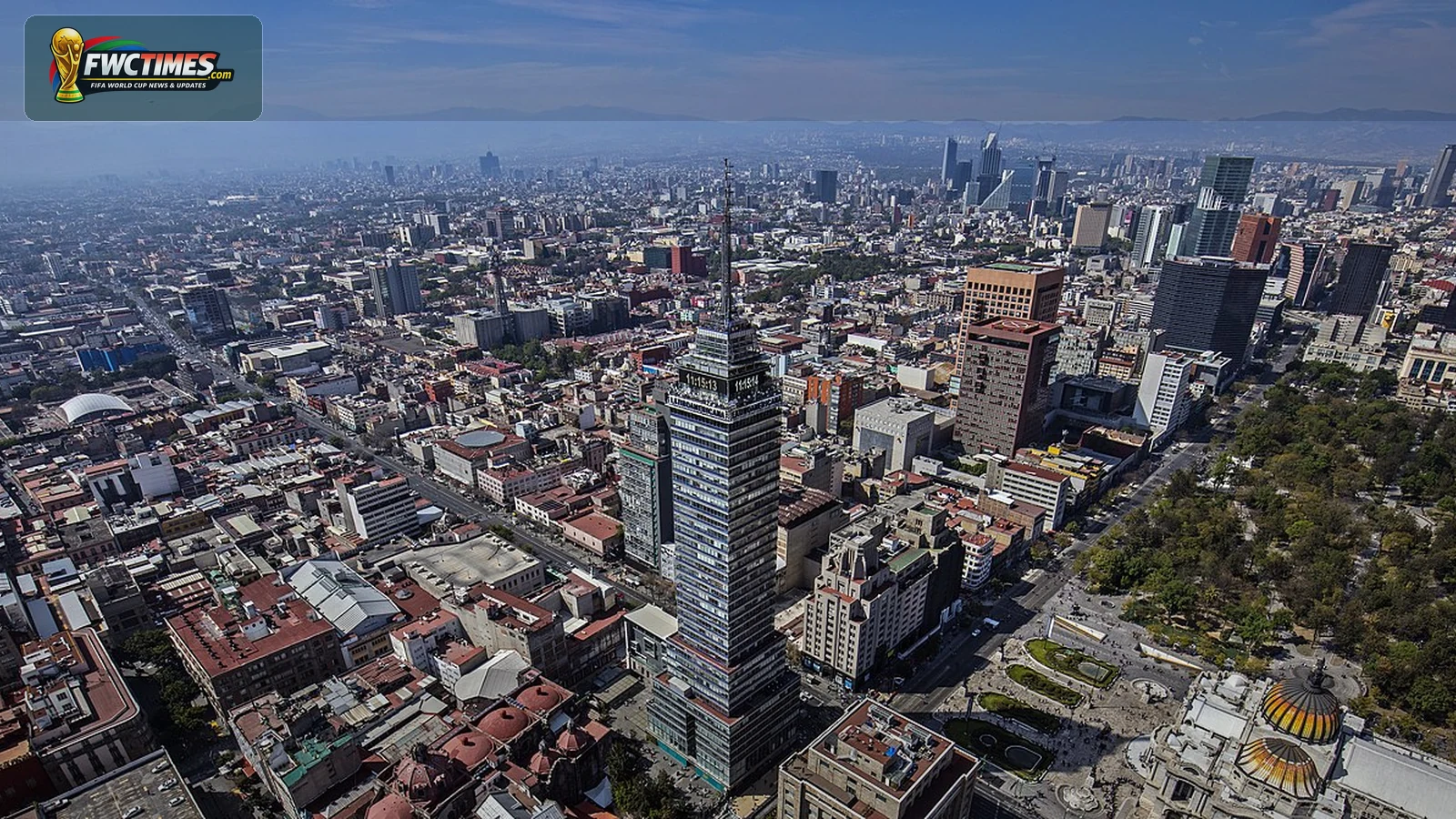 Mexico City skyline photo for World Cup 2026 wallpaper