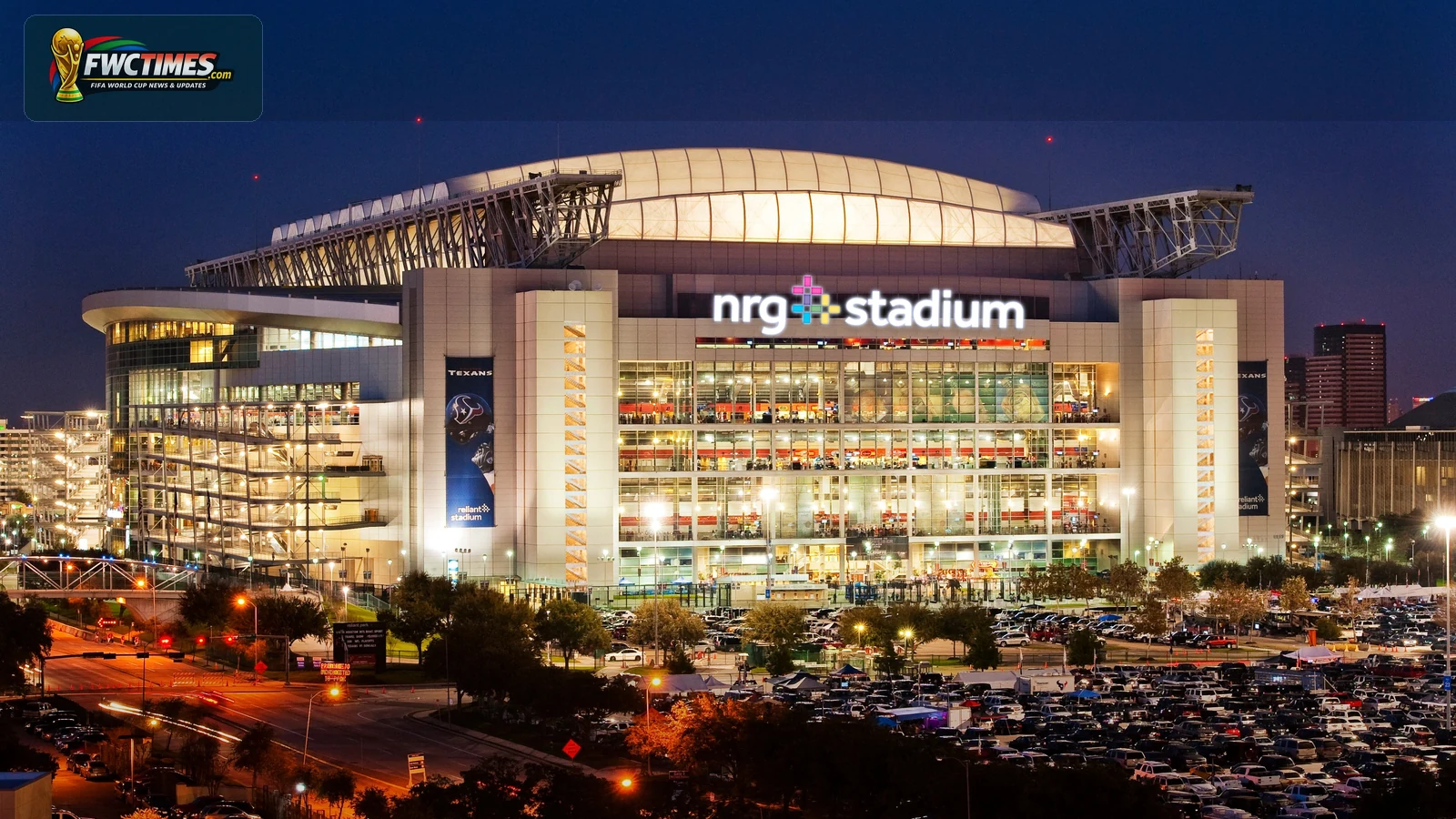 Real NRG Stadium photo for World Cup 2026 wallpaper