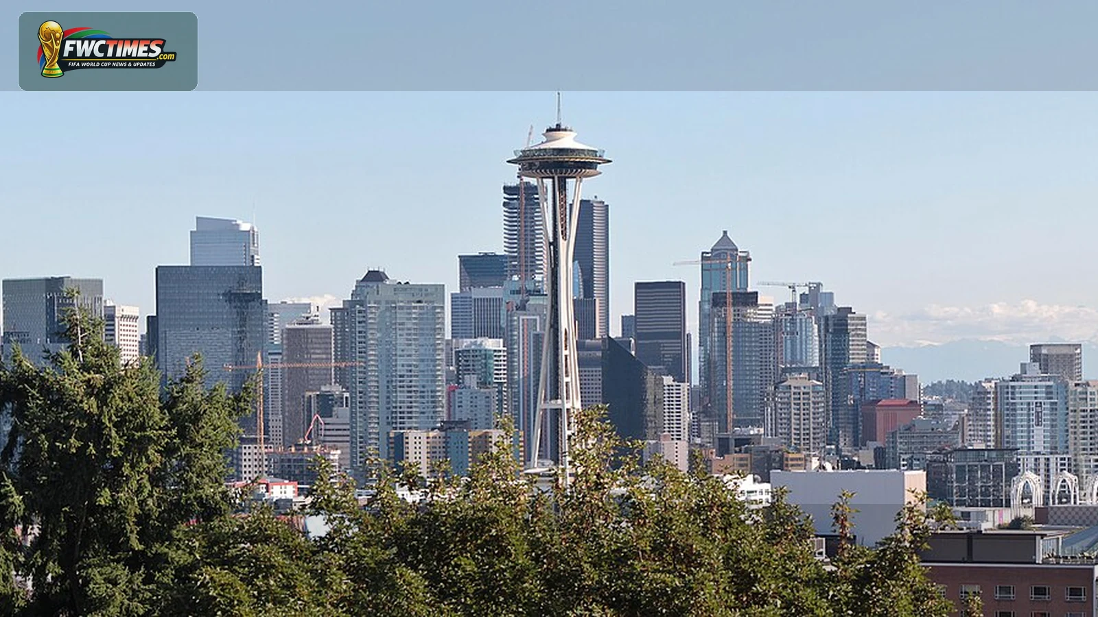 Seattle skyline photo for World Cup 2026 wallpaper