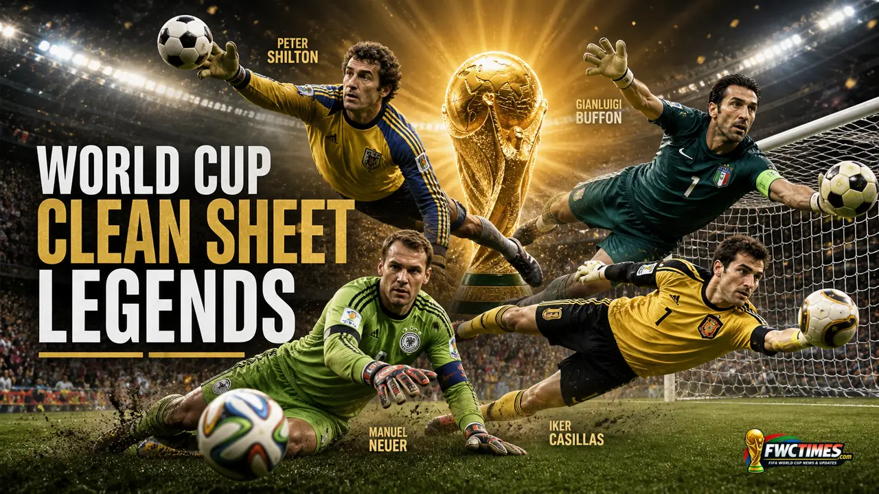 FIFA World Cup Clean Sheet Records: Goalkeepers With Most Shutouts
