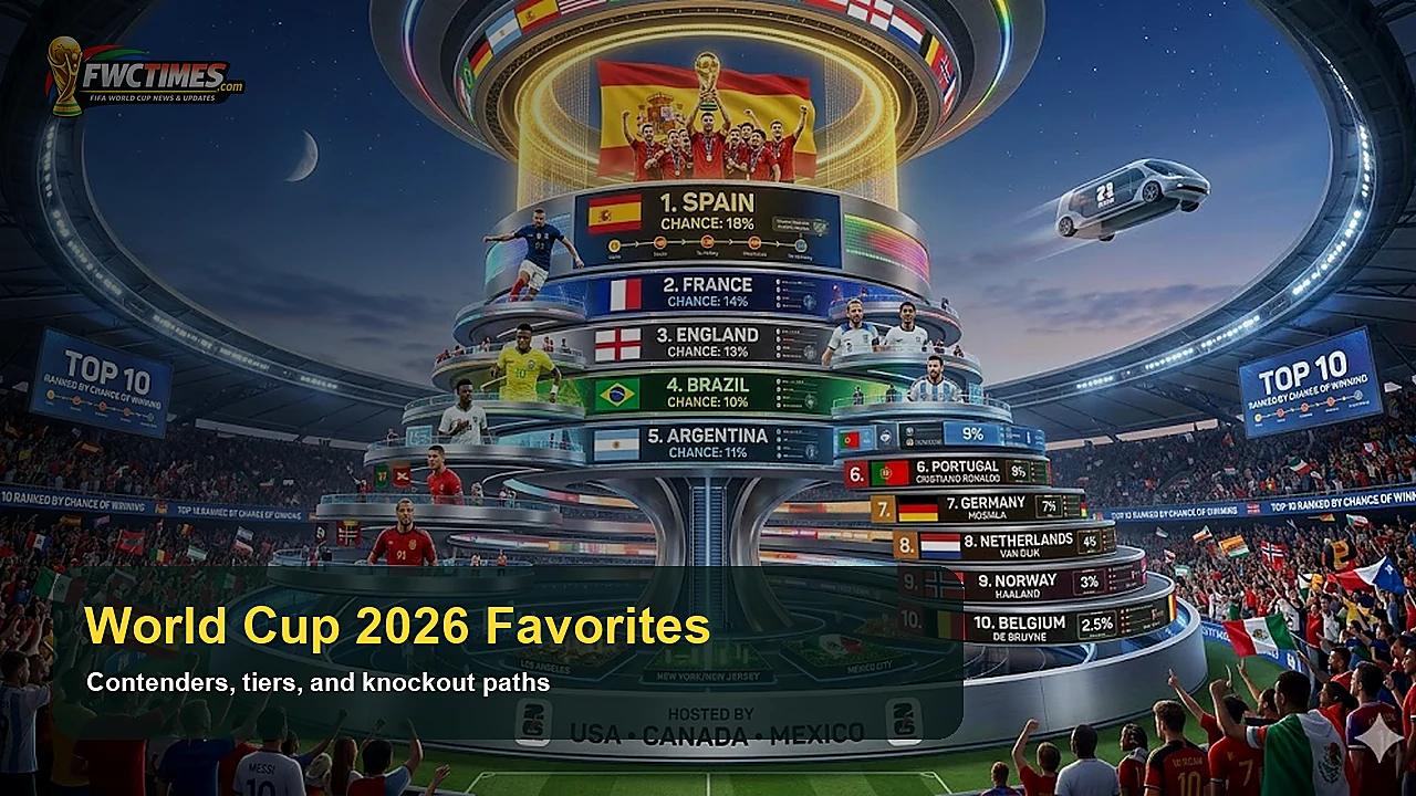 World Cup 2026 Favorites - Top 10 Teams Ranked by Chance of Winning