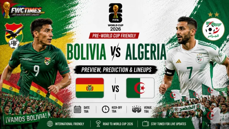 **Alt Text (≤155 characters):** Bolivia vs Algeria Preview, Prediction & Lineups Pre-World Cup Friendly graphic featuring both teams, key players, predicted lineups, and match analysis.