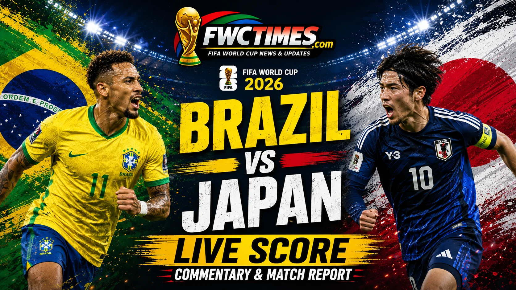 Brazil vs Japan Live Score - Commentary & Match Report