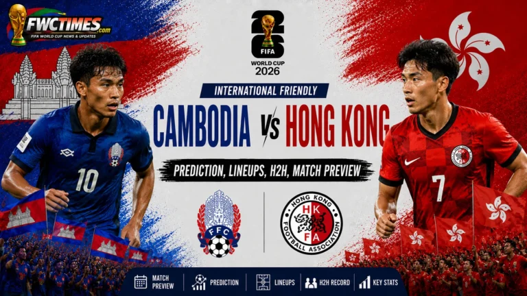 Cambodia vs Hong Kong match preview with prediction, lineups, H2H stats, and key football insights for fans before kickoff.