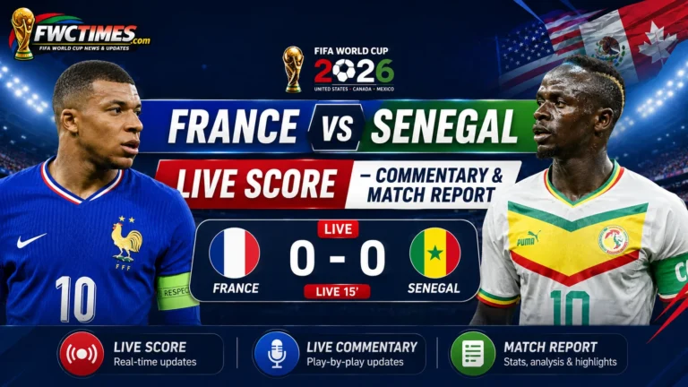 France vs Senegal Live Score - Commentary & Match Report