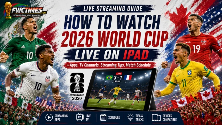 Watch the 2026 World Cup live on iPad with streaming apps, TV channels, kickoff coverage, and easy viewing tips for fans.
