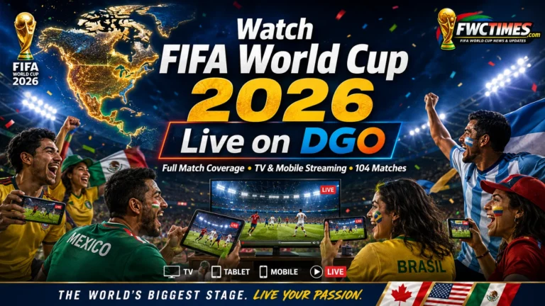 Watch FIFA World Cup 2026 live on DGO with Latin American fans, mobile streaming, TV coverage, and all 104 matches.