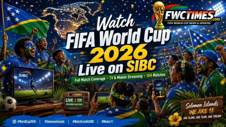 Solomon Islands fans watch FIFA World Cup 2026 live on SIBC with TV coverage, mobile streaming, and match updates.