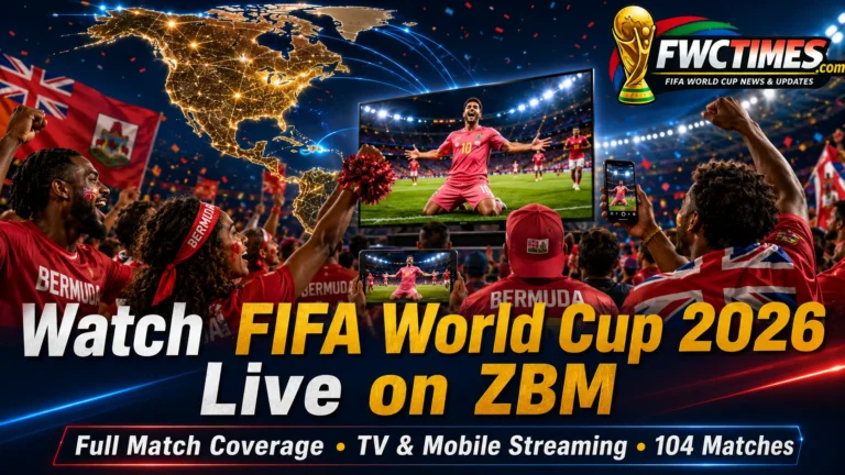 Bermudian fans watch FIFA World Cup 2026 live on ZBM with TV coverage, mobile streaming, and match excitement.