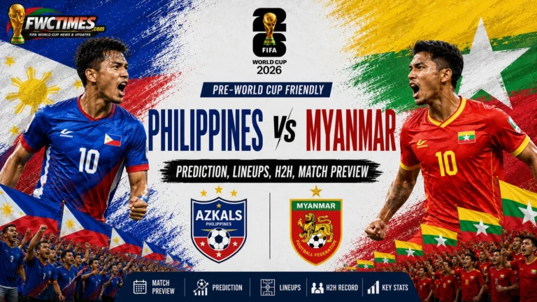 Philippines vs Myanmar prediction graphic with lineups, H2H stats, and match preview—click to explore key insights before kickoff.
