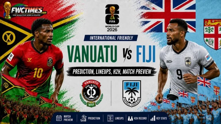 Vanuatu vs Fiji match preview with prediction, lineups, H2H stats, and key football insights to help fans get ready for kickoff.